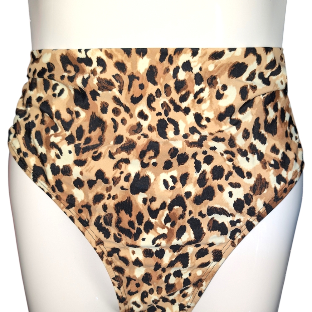 Leopard Print Women's Swimsuit Bottoms